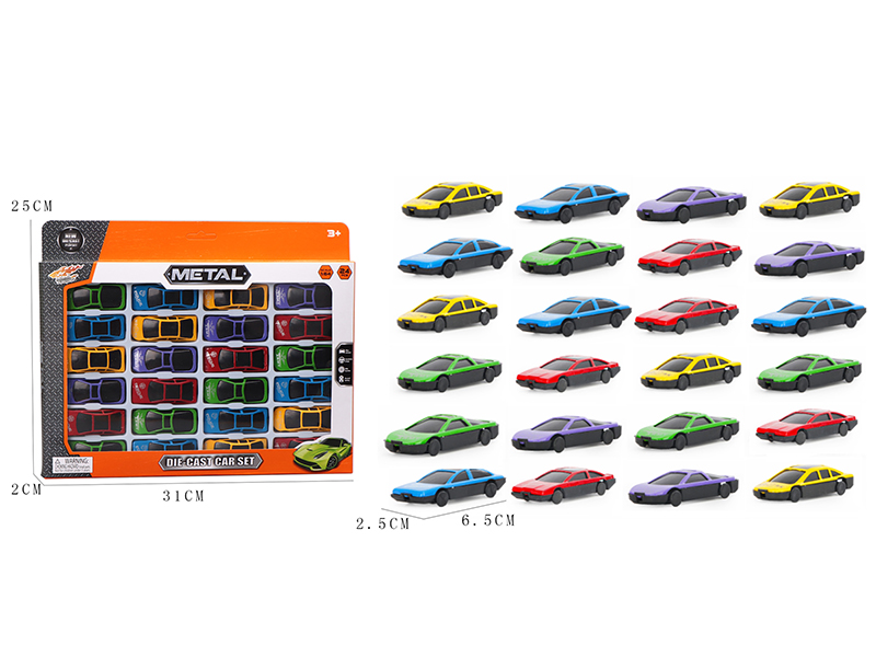 1:64 Alloy Car 24pcs
