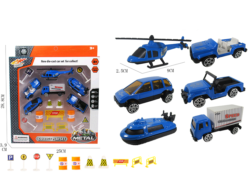 1:64 Alloy Police Set