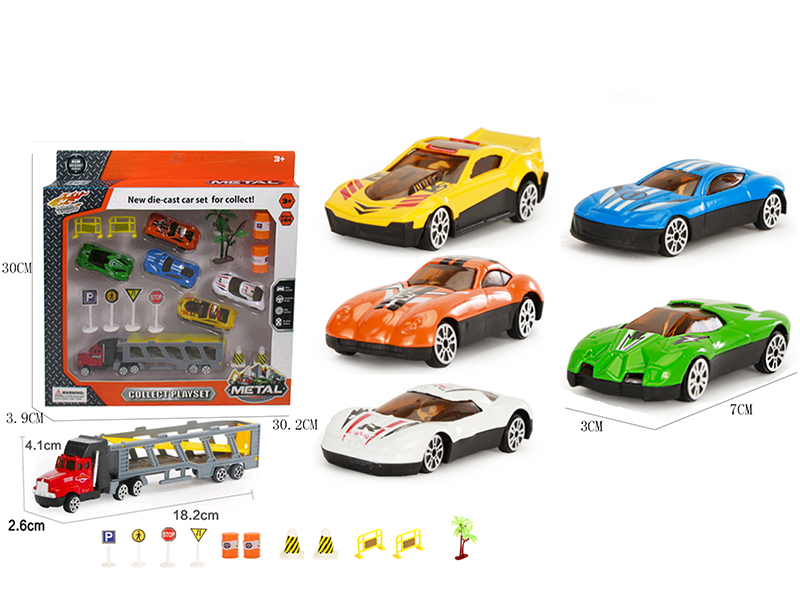Alloy Race Car Set
