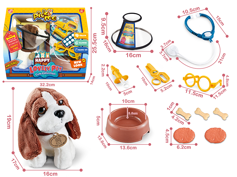 Doctor Toys Plush Pet Dog Set