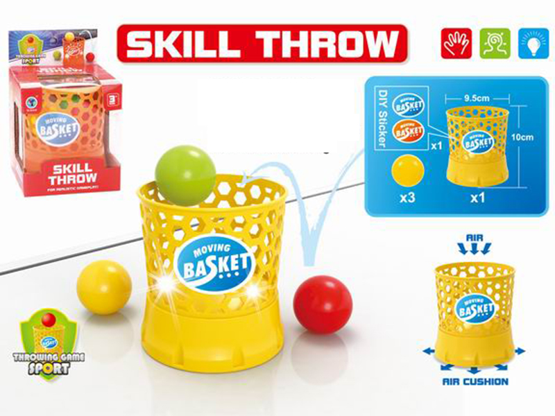 Moving Basket Throwing Game