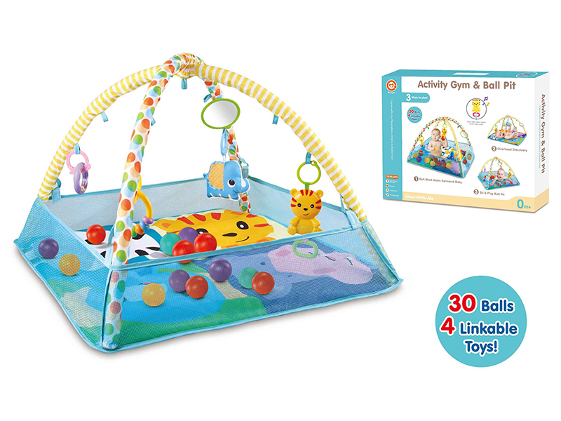 3 In 1 Ball Pool With Music, 30pcs 5cm Ocean Balls