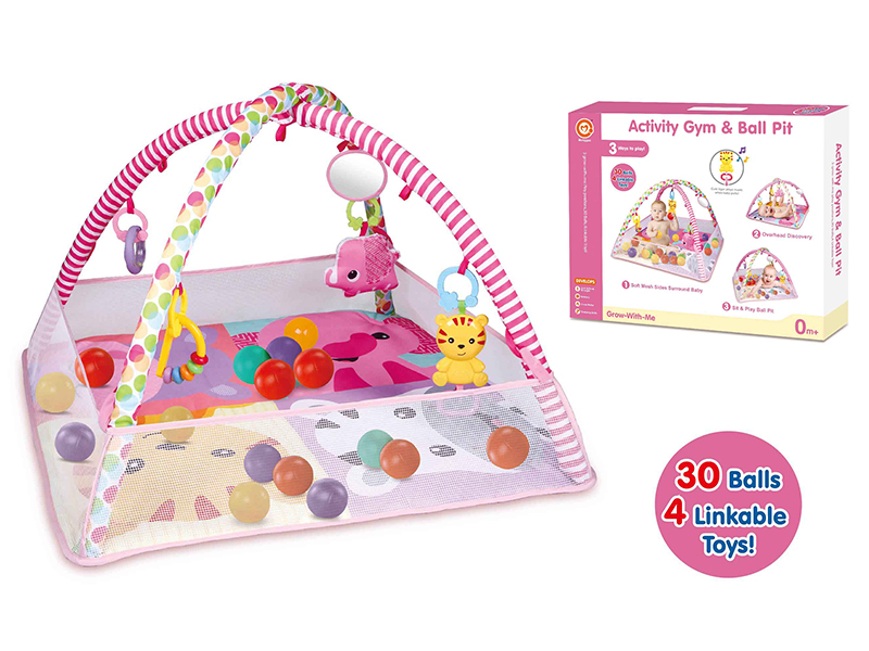 3 In 1 Ball Pool With Music, 30pcs 5cm Ocean Balls