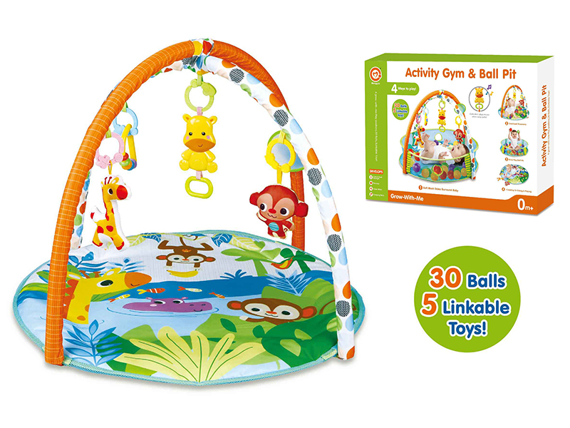 3 In 1 Ball Pool With Music, 30pcs 5cm Ocean Balls