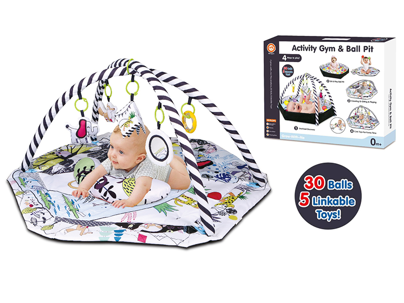 Hexagon Fitness Blanket With Music,30pcs 5cm Ocean Balls