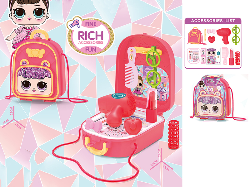 2 In 1 Shoulder Bag + Dressing Table 13pcs