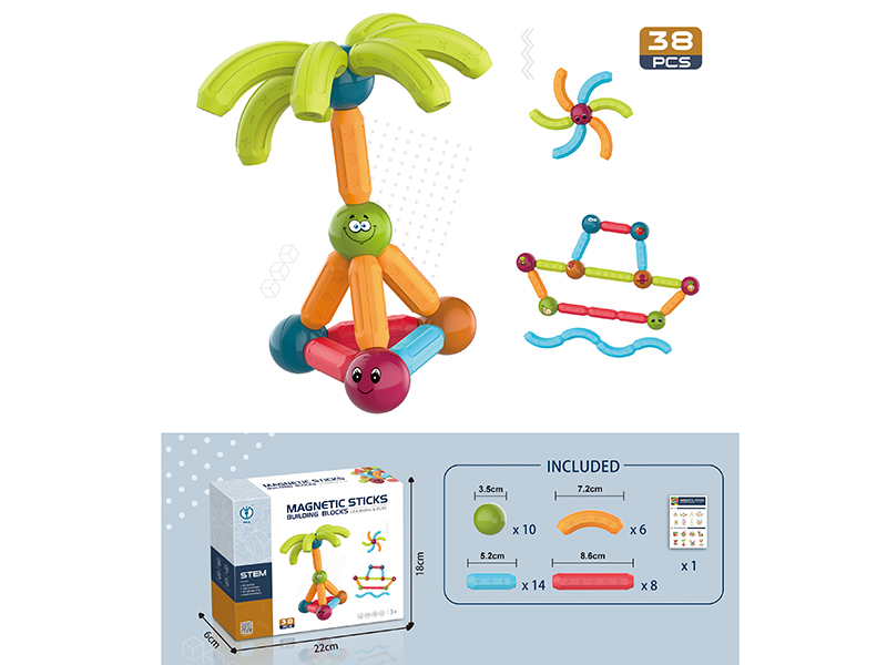 Magnetic Sticks Building Blocks 38PCS
