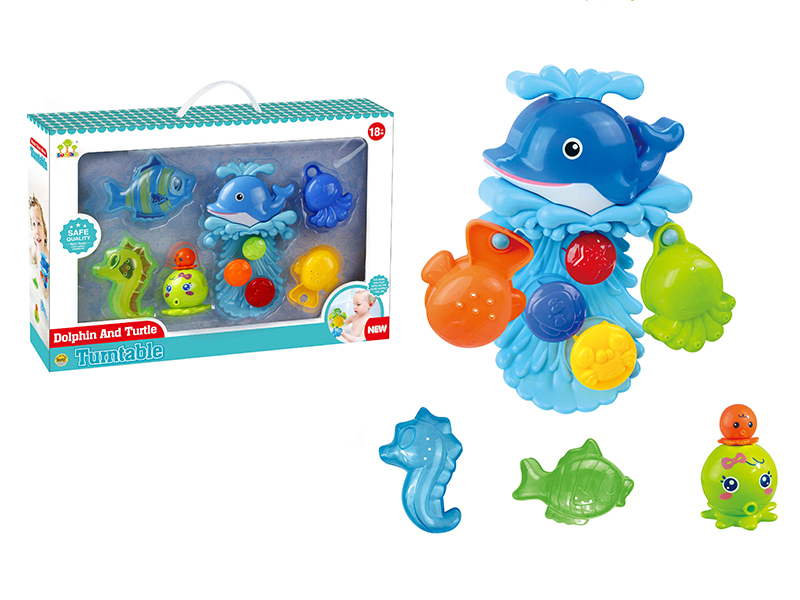 Dolphin Tumtable Octopus Bath Toys