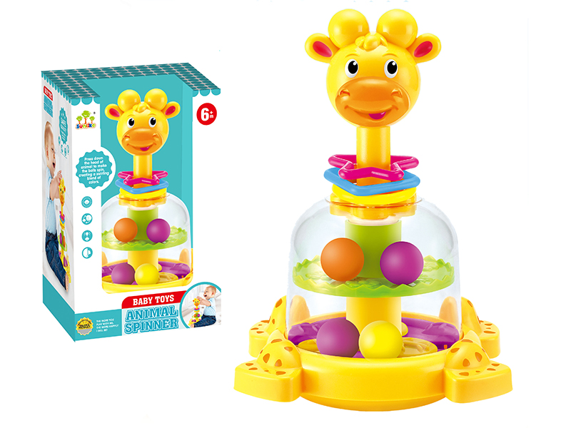 Baby Toys Press & Rotating Giraffe