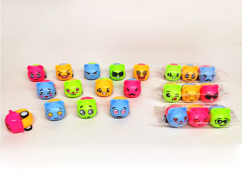 Cute Pet Pull Back Car 3pcs