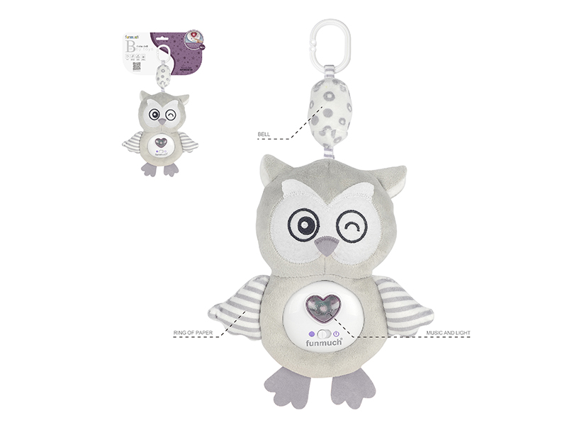 Comfort  Bed Hanging Toy With Sound And Light(Owl)