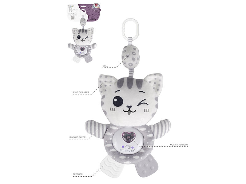 Comfort  Bed Hanging Toy With Sound And Light(Cat)
