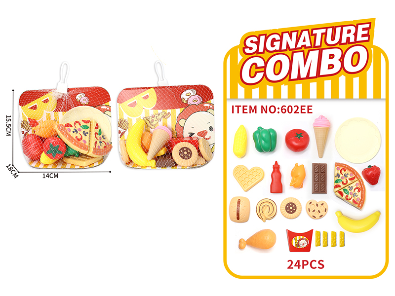 Shopping Bag Pizza Fast Food Set