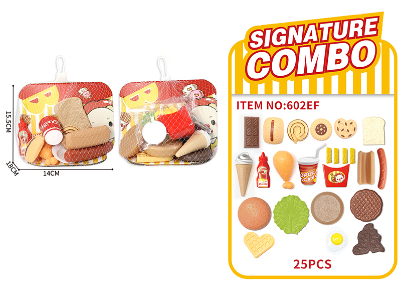 Shopping Bag Hamburger  Fast Food Set
