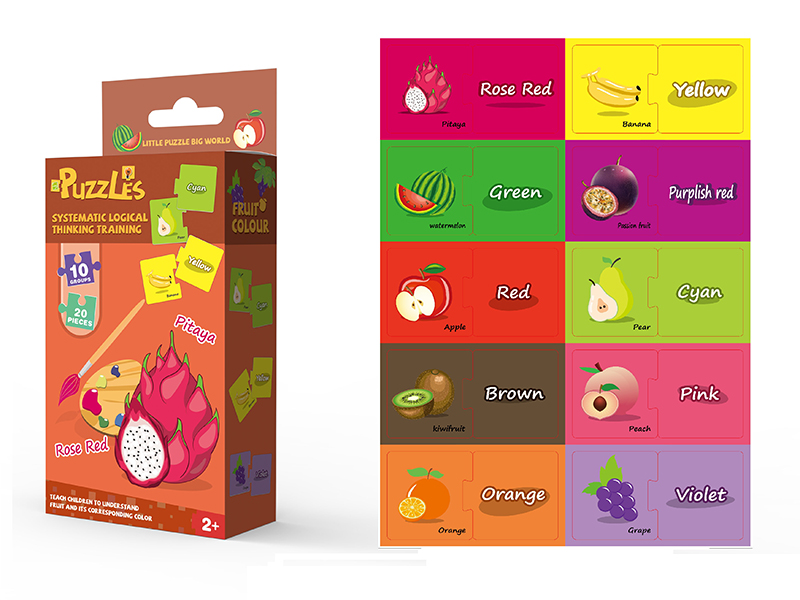Systematic Logical Thinking Training Fruit Color Matching Puzzle