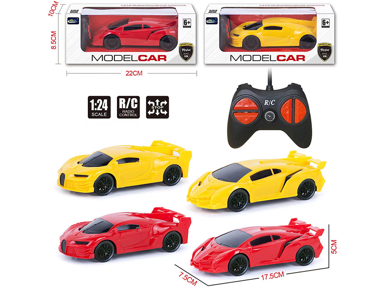 1:24 4CH R/C Solid Color Sports Car