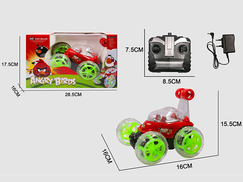 4CH R/C Angry Birds Stunt Car With Music And Light