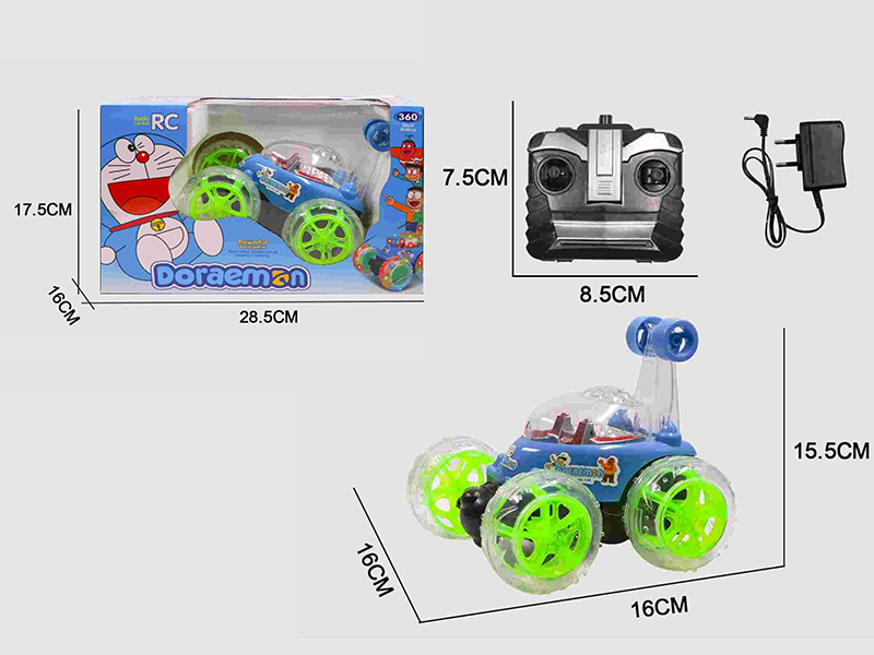 4CH R/C Doraemon Stunt Car With Music And Light
