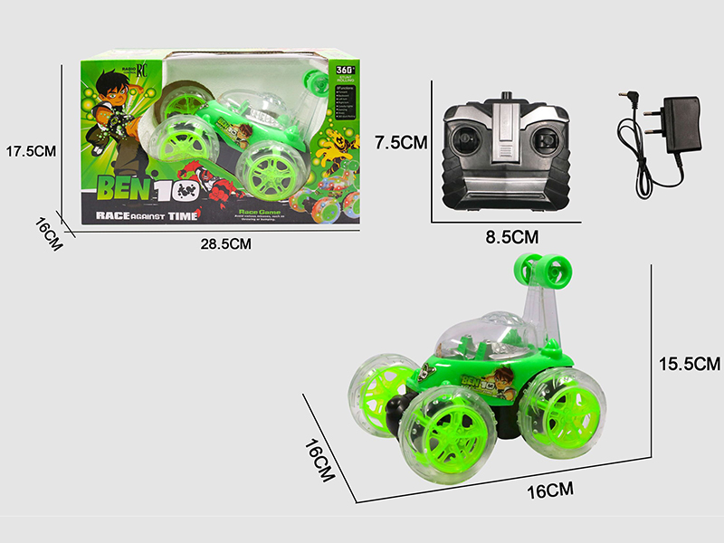 4CH R/C BEN10 Stunt Car With Music And Light