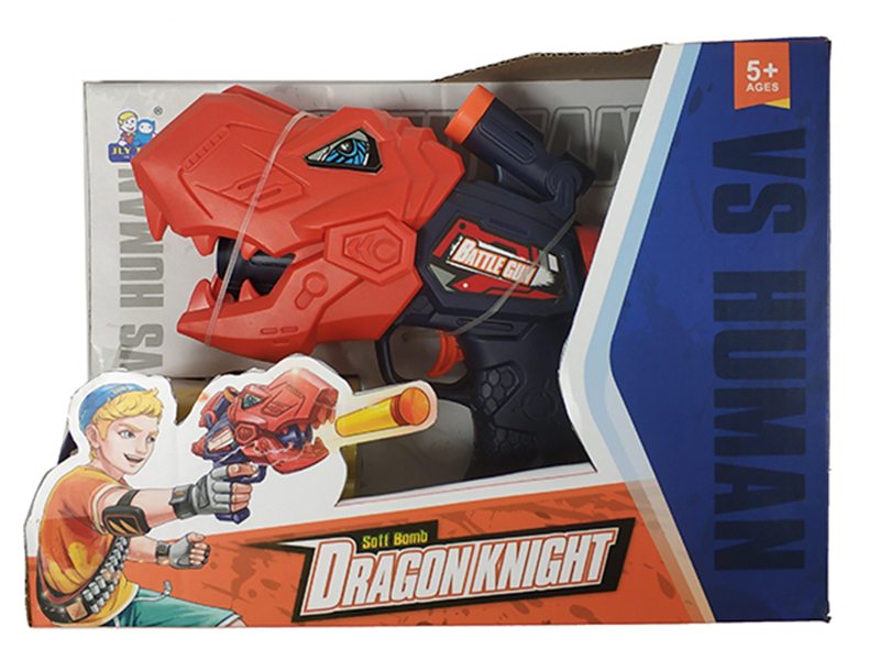 Dinosaur Soft Bullet Gun With 6 Soft Bullets