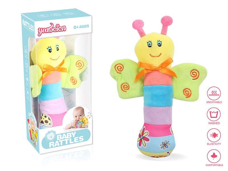 Plush Bee Baby Rattles