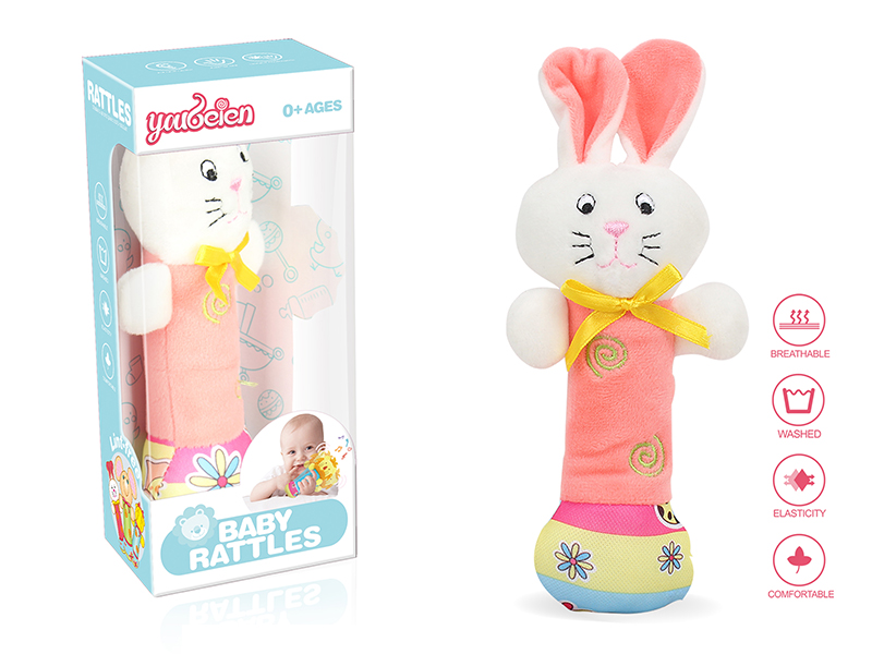 Plush Rabbit Baby Rattles