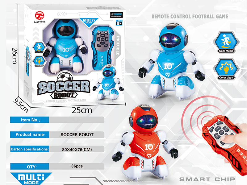 IR R/C Intelligent Programming Soccer Robot