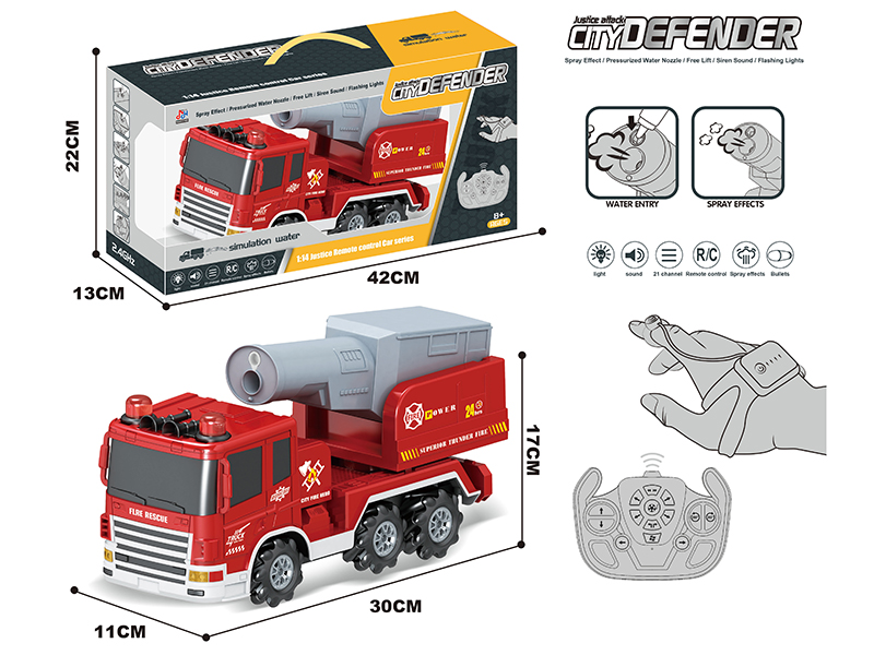 21CH R/C Spray Fire Engine With Light