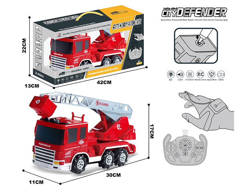 21CH R/C Aerial Ladder Fire Truck With Light