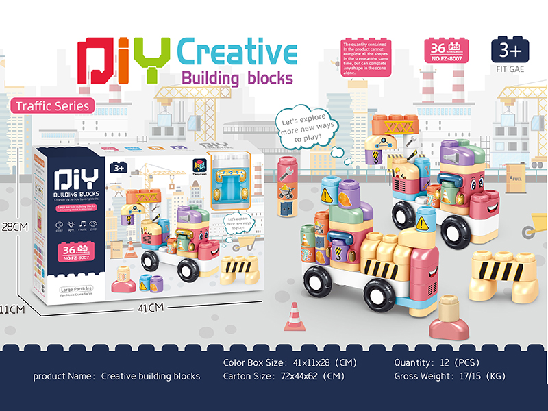DIY Creative Building Blocks City Traffic Series 36PCS