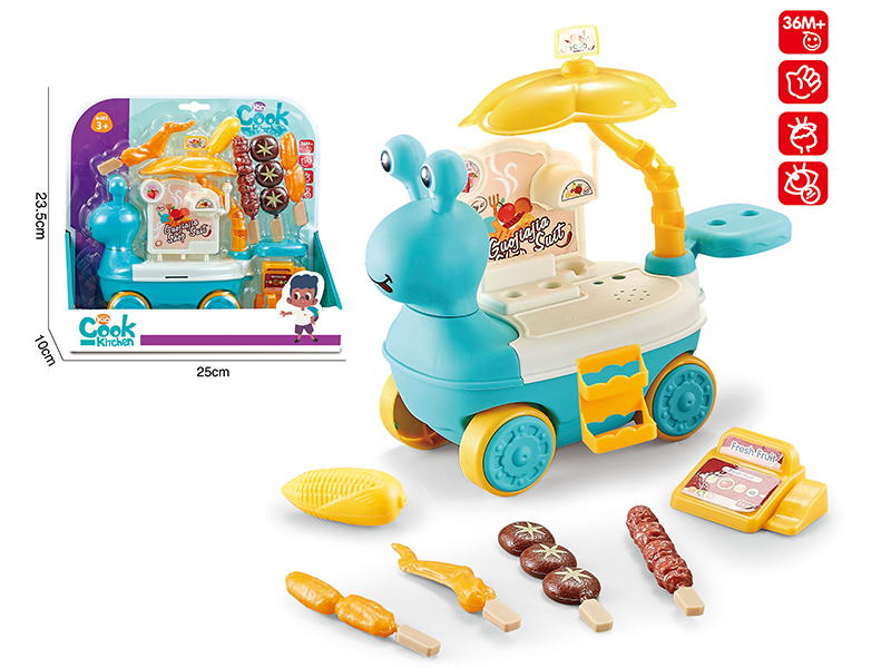 Snail Food Cart - BBQ (Blue)