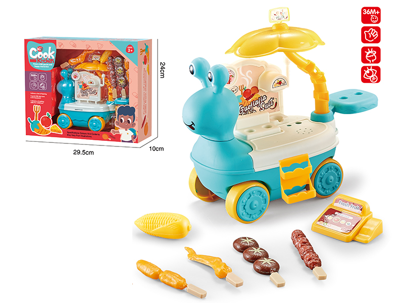 Snail Food Cart - BBQ (Blue)