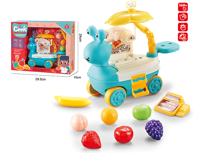 Snail Food Cart - Fruit(Blue)