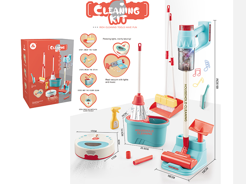Simulated Vacuum Cleaner Cleaning Tools Set