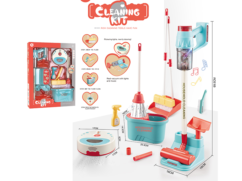 Simulated Vacuum Cleaner Cleaning Tools Set