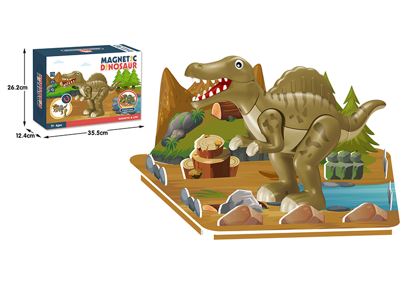 Magnetism Assembly Dinosaur(Spinosaurus  Scenes)