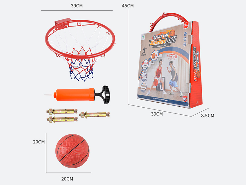 Wall Hanging Iron Basketball hoop