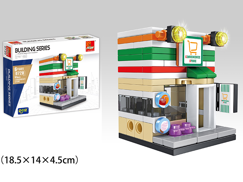Convenience Store Building Blocks 93PCS