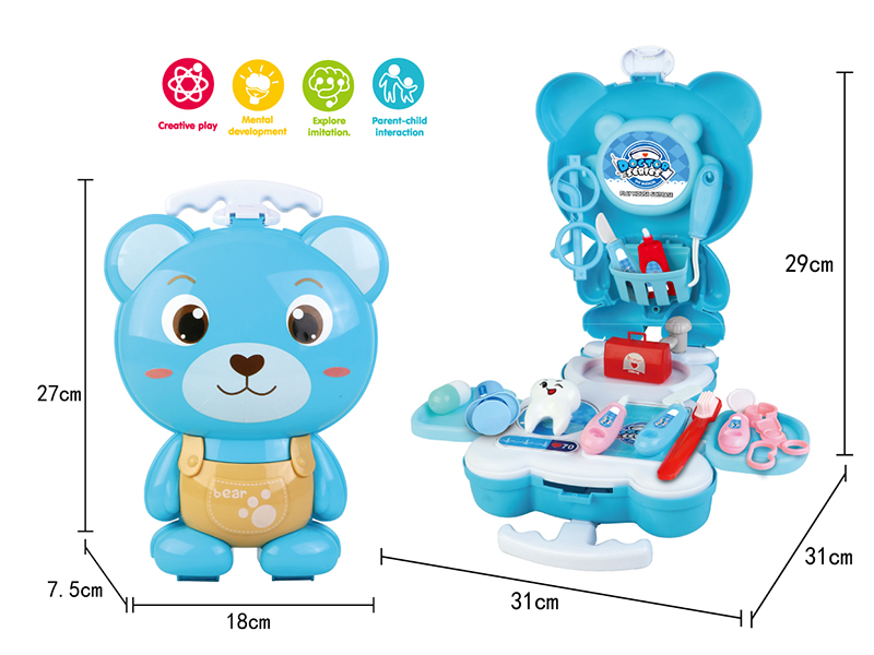 Bear Luggage Doctor Series Play House Toys