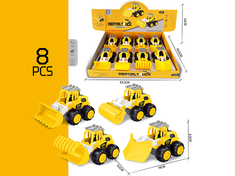 Friction Farm Tractor 8pcs