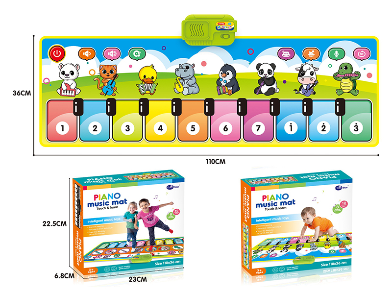 Animal Cartoon Children's Music Electric Piano Blanket