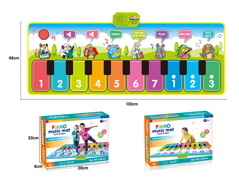 Animal Cartoon Children's Music Electric Piano Blanket