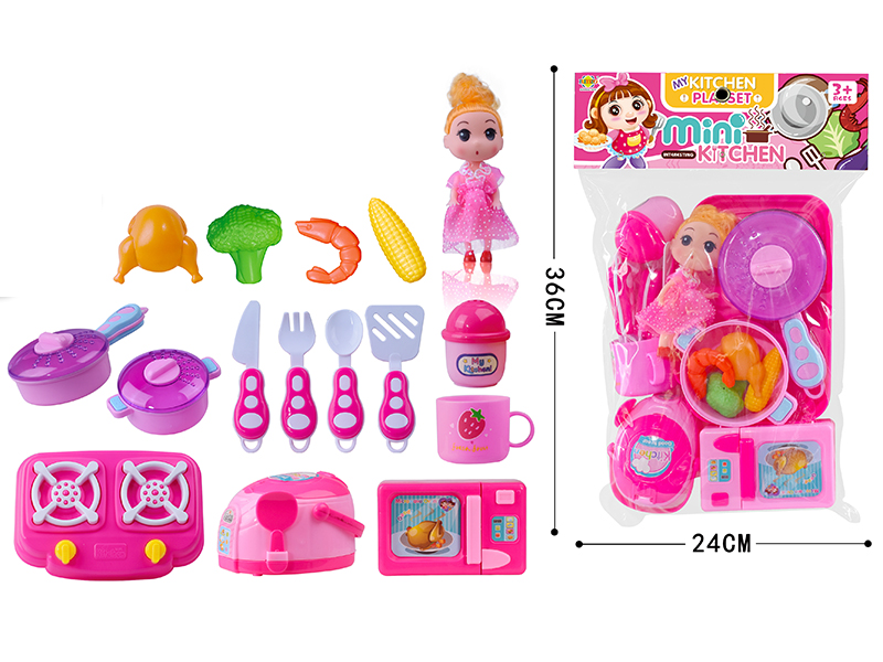 Girls Kitchen Playset