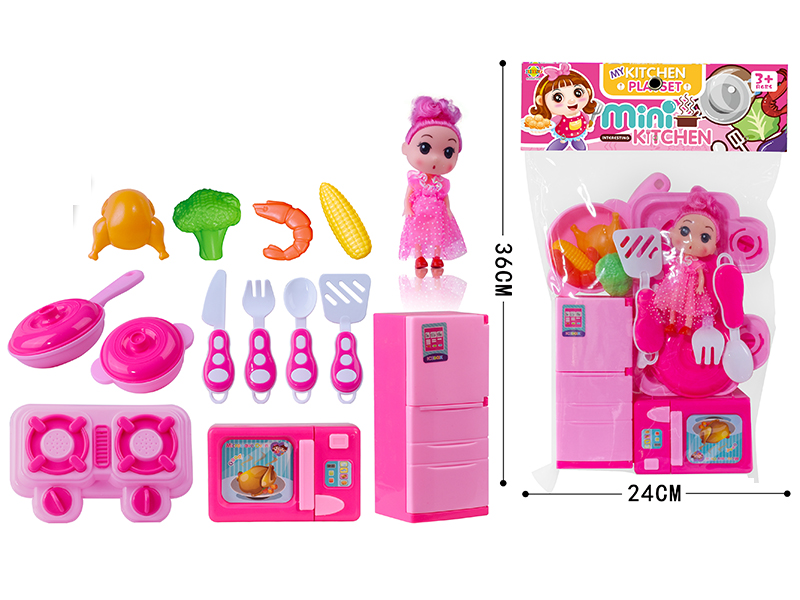Girls Kitchen Playset