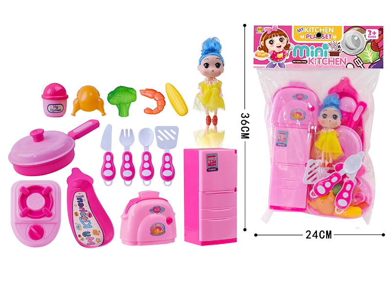 Girls Kitchen Playset