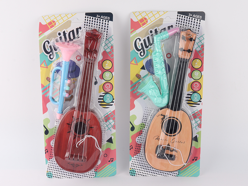Circle Wood Grain Ukulele + Small Musical Instrument