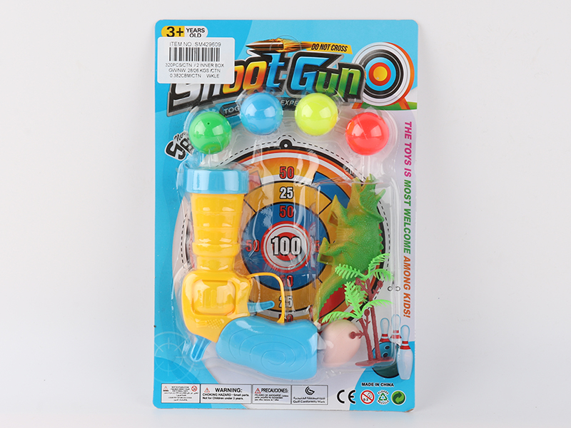 Pingpong Ball Gun With Dinosaur