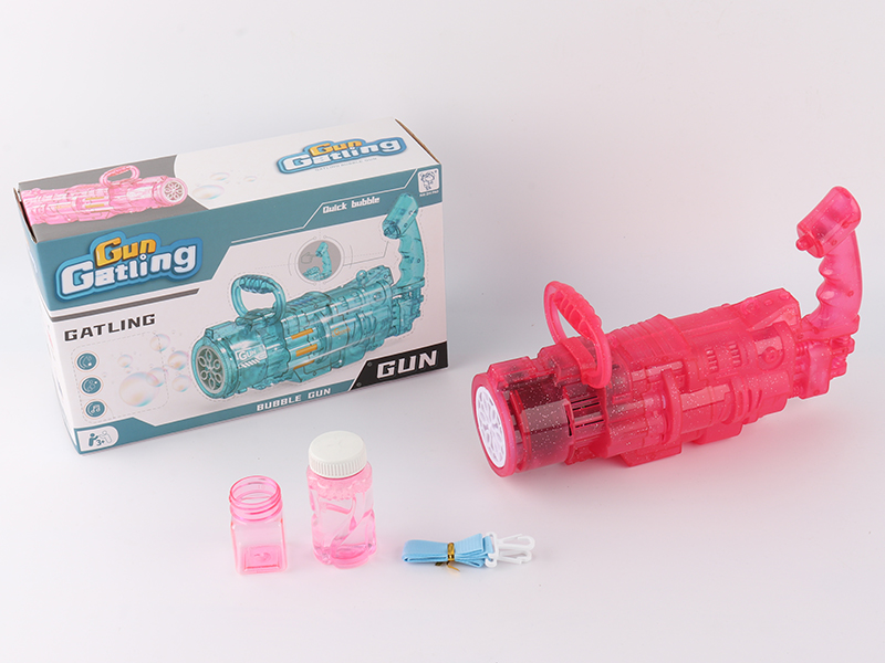 Full-Automatic 6 Hole Gatling Bubble Gun