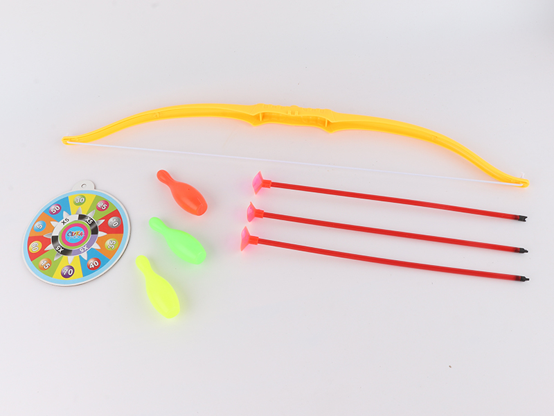 Solid Color Bow And Arrow + Target,Bowling