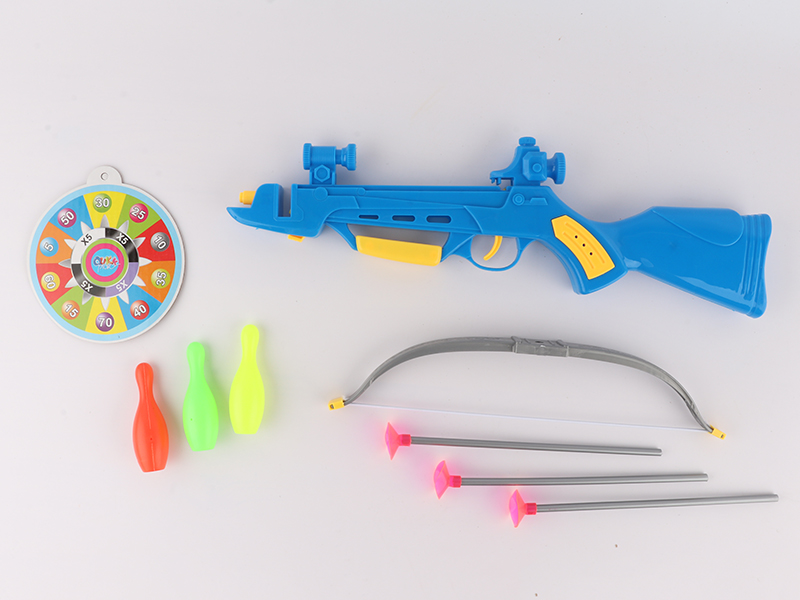 Solid Color Crossbow Gun  + Target,Bowling